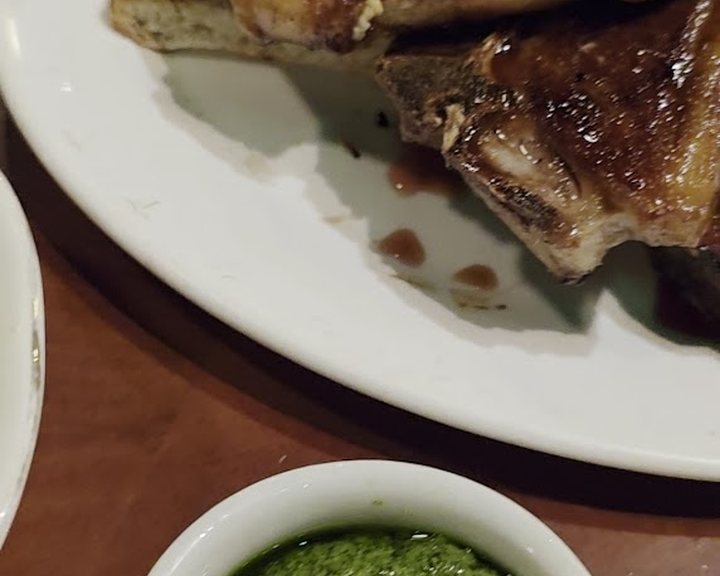 Charcoal-grilled chops and sides at Blacklock City near Monument