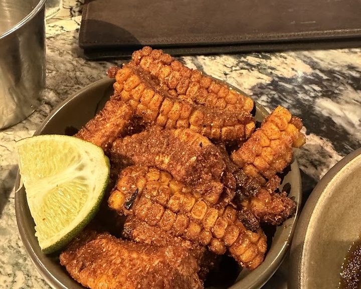 Crisp corn ribs with lime at Fallow St James's