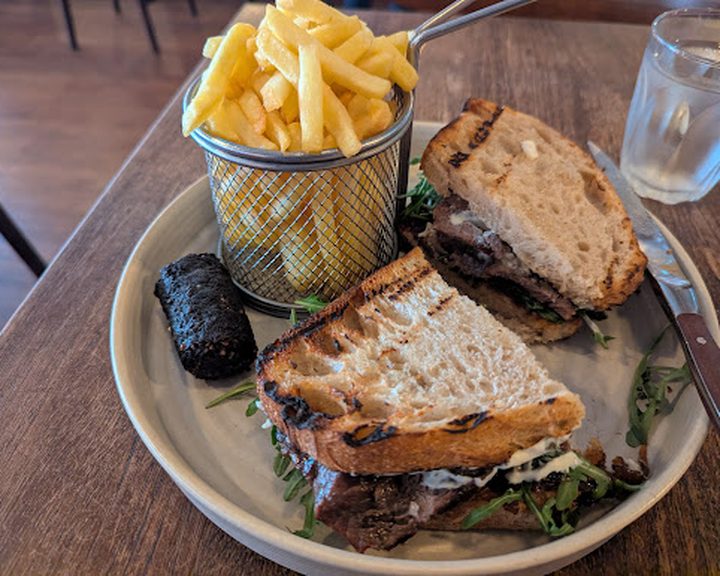 A toasted sandwich with crisp fries at Shed Bistro on the Ormeau Road
