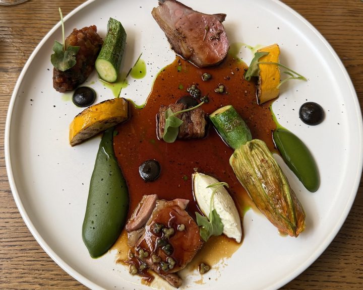 Seasonal British dish at The Harwood Arms in Fulham