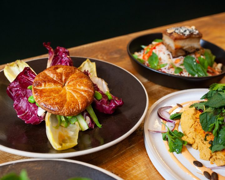 Colourful brunch dishes at The Pantry in Stockbridge