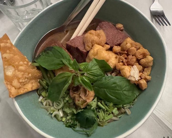 Vegan Thai noodle soup at Mali Vegan Thai Restaurant