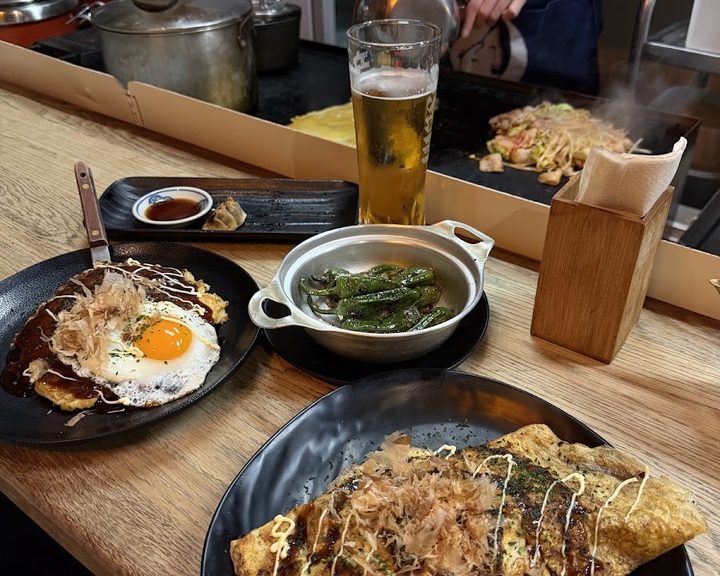 Okonomiyaki and Japanese small dishes at OKAN South Bank