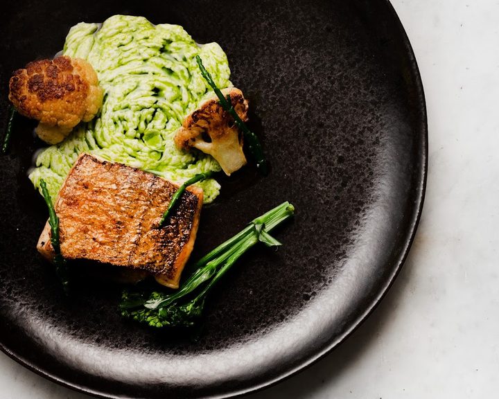 A colourful vegetable-led plate at Roam in Belfast