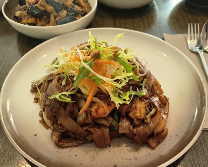 A Malaysian rice and curry dish at Satay House in Paddington