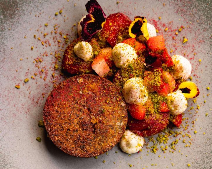 Colourful seasonal plate at Scully St James's