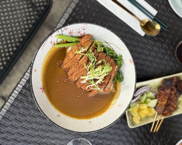 Vegan Malaysian curry and side dishes at Soul Vegan in Edinburgh