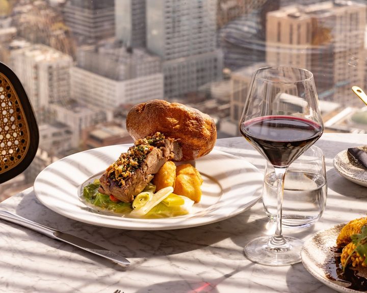 Duck confit and waffle dish at Duck & Waffle