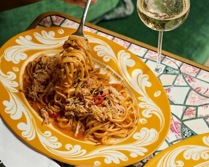 Fresh pasta dish at Jacuzzi on Kensington High Street