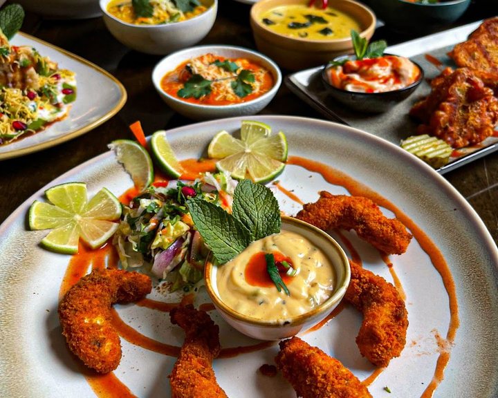 Plant-based Indian dishes at Namaste at OMNOM in Islington Square