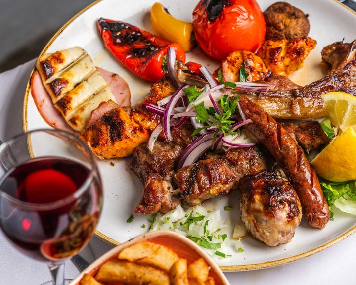 Traditional Greek food at Alexander The Great in Camden