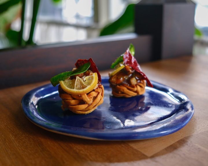 Seasonal Thai-British tasting dish at AngloThai in Marylebone