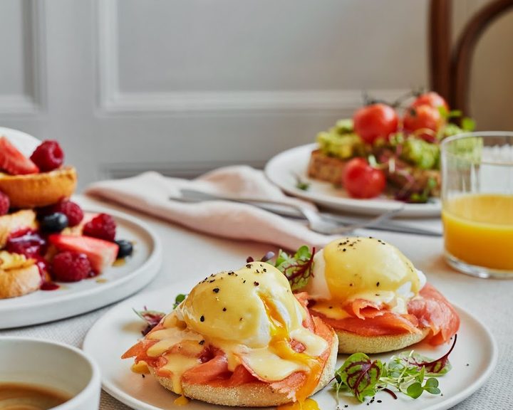 A French-style brunch plate at Côte Cardiff Bay