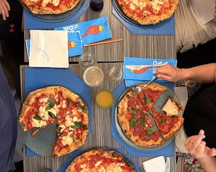 Neapolitan pizza with fresh toppings at Napolè Pizzeria in Corstorphine