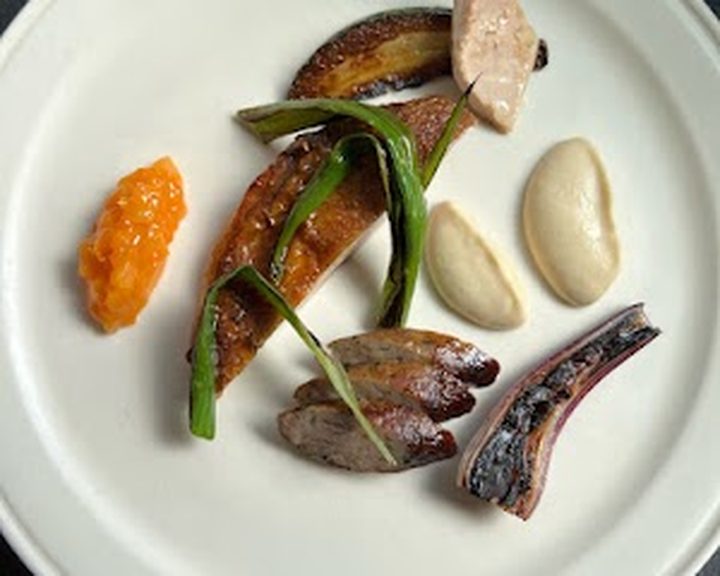Seasonal modern European fish dish at Portland Restaurant