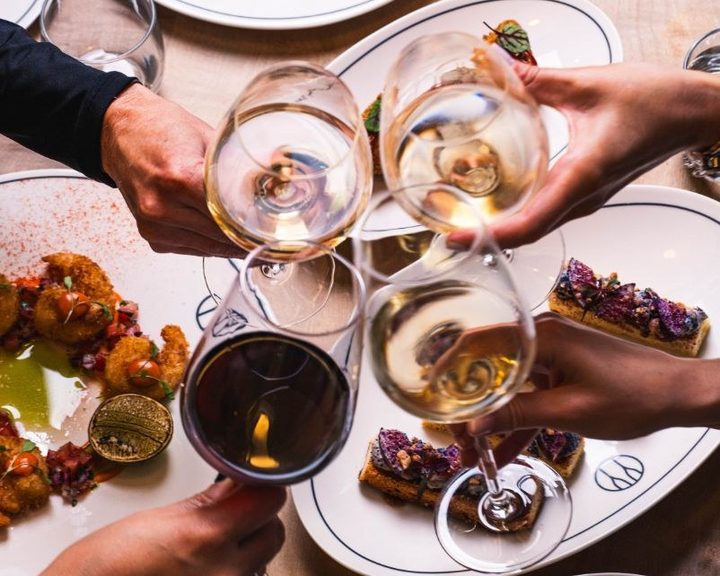 Sharing plates and wine at The Black Grape on Edinburgh's Canongate