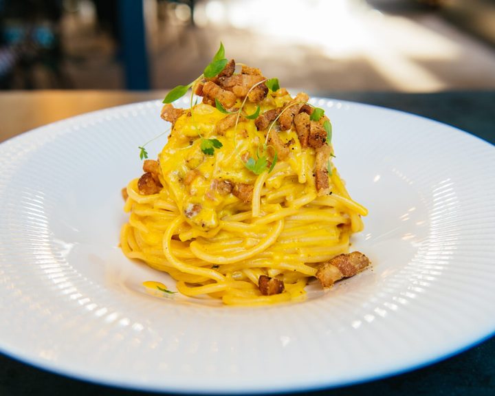 Fresh pasta served at Bella Vita on Broadway Market