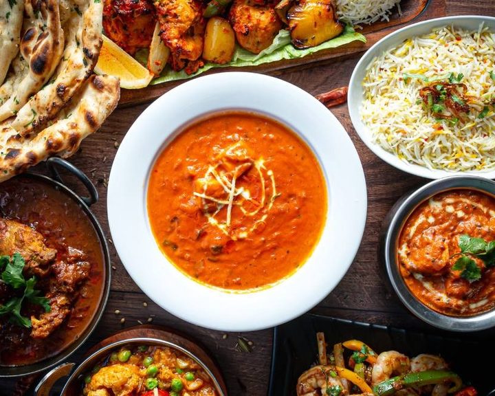 Indian curries, rice and breads at Chaskaa in Edinburgh