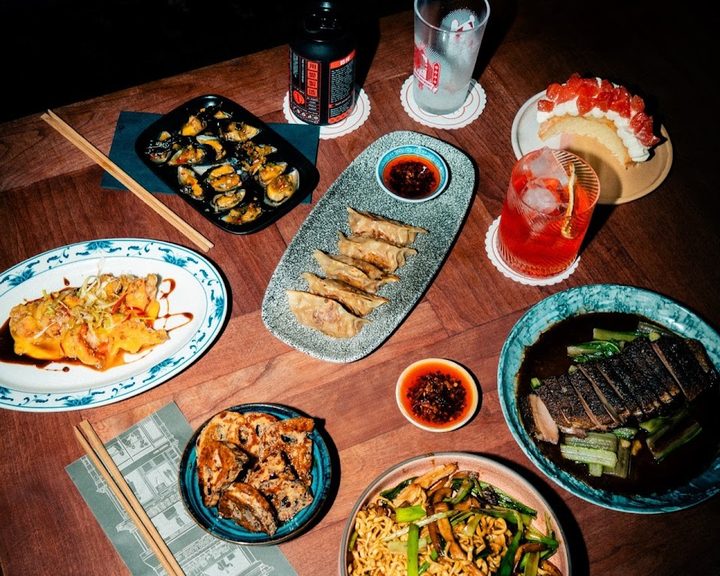 Taiwanese sharing dishes and dumplings at Daddy Bao