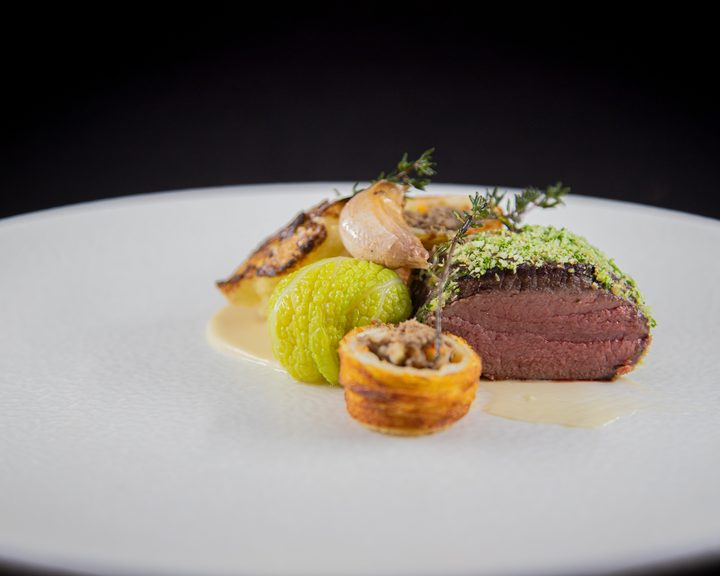 Modern Scottish meat course at Duthchas in Leith