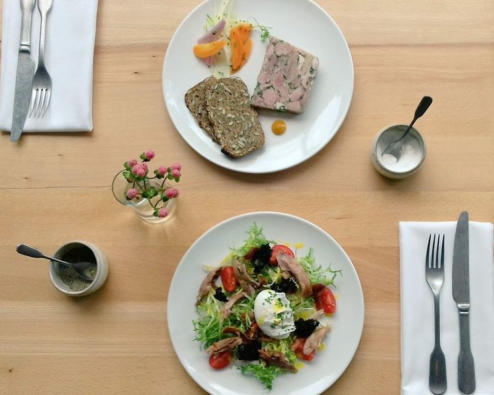 Terrine, seeded bread and a seasonal salad at Milkwood in Cardiff