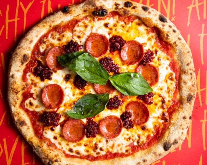 Pepperoni sourdough pizza at Pizza Punks Belfast