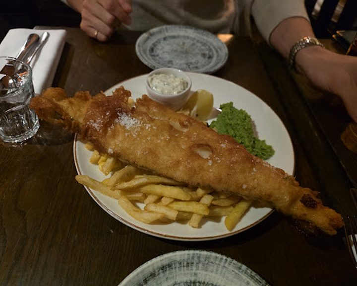Fish and chips at The Dove in Hammersmith