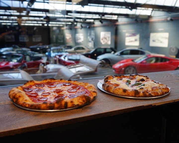 Sourdough pizza with a blistered crust at 67 Sourdough in East Finchley