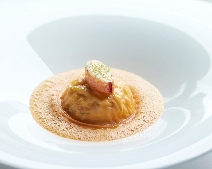 Precisely plated seasonal seafood at Angler