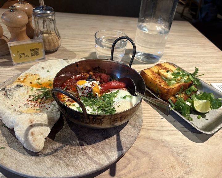 Globally inspired plates at Caravan Canary Wharf