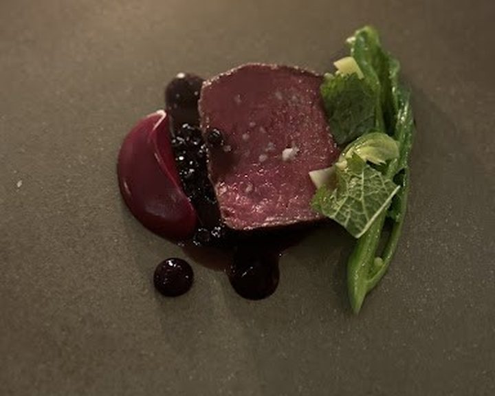 A modern Welsh venison course with greens and fruit at Gorse in Cardiff