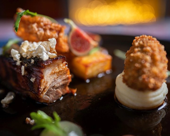 Precisely plated meat and vegetables at No 11 Brasserie