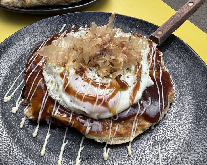 Osaka-style okonomiyaki at Okan in Brixton Village