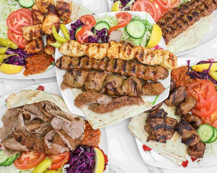 Lamb döner, grilled meat and salad at The Best Turkish Kebab