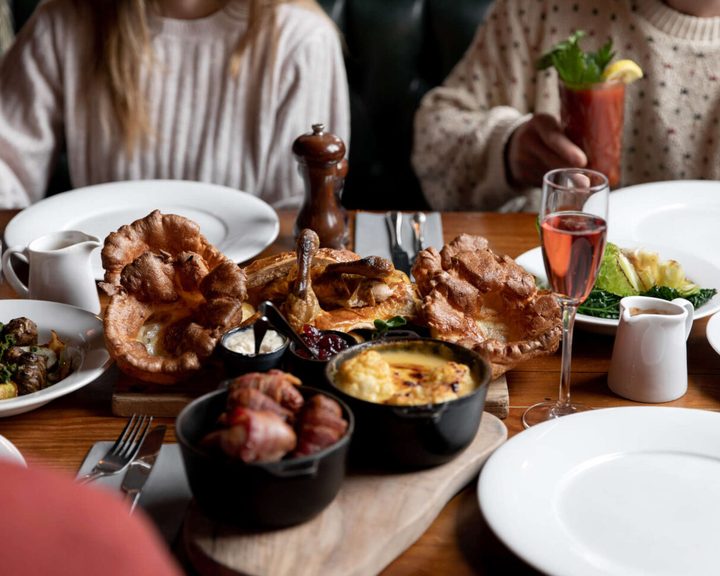 Sunday roast with Yorkshire pudding at The Curtains Up