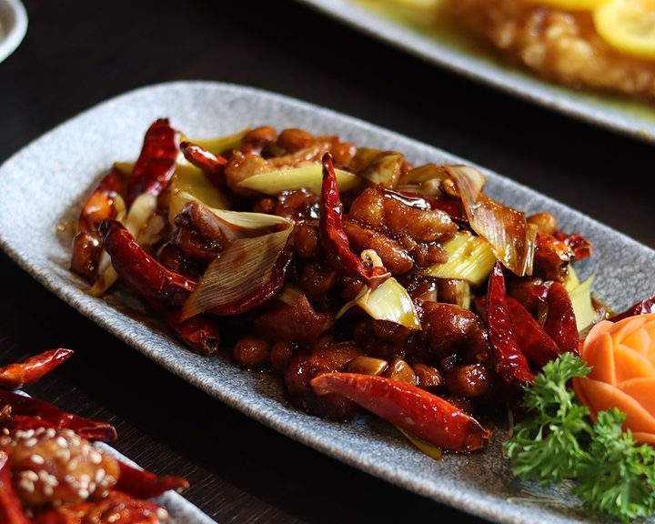 A chilli-seasoned Chinese dish at The Chinese Manor House Edinburgh