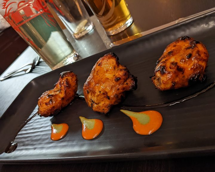 Tandoor-grilled Indian starters at Salkaara in Llandaff North