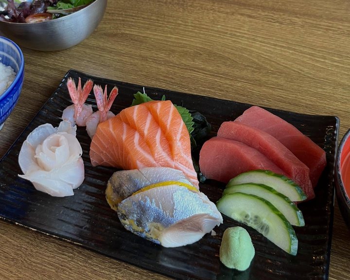 Fresh sashimi selection at Sushi Bar Makoto in Chiswick