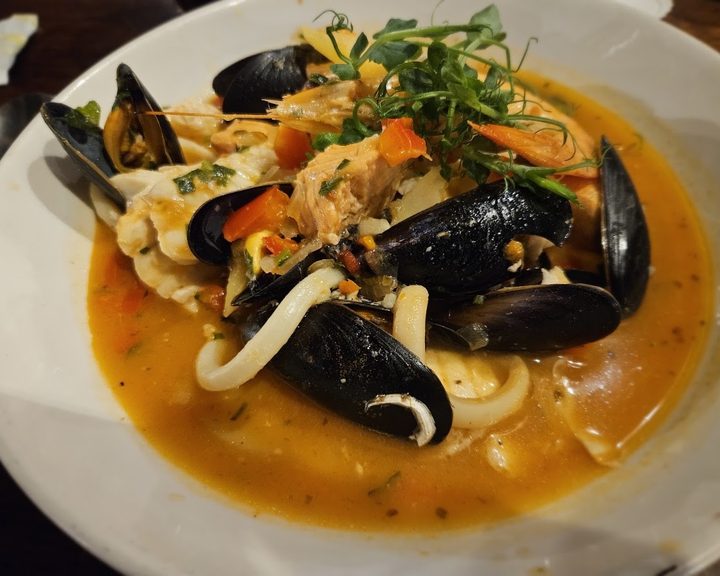 Portuguese seafood stew with mussels at Ty Madeira in Cardiff