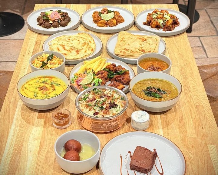 A colourful Indian thali at Ginger and Clove in Cardiff