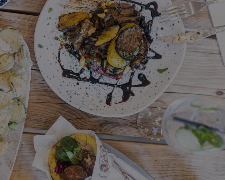 Greek grilled meat and mezze plates at Kuzina Dalry