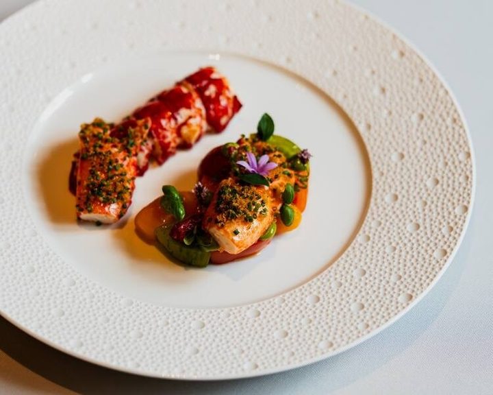 Lobster dish at Number One restaurant in The Balmoral Edinburgh