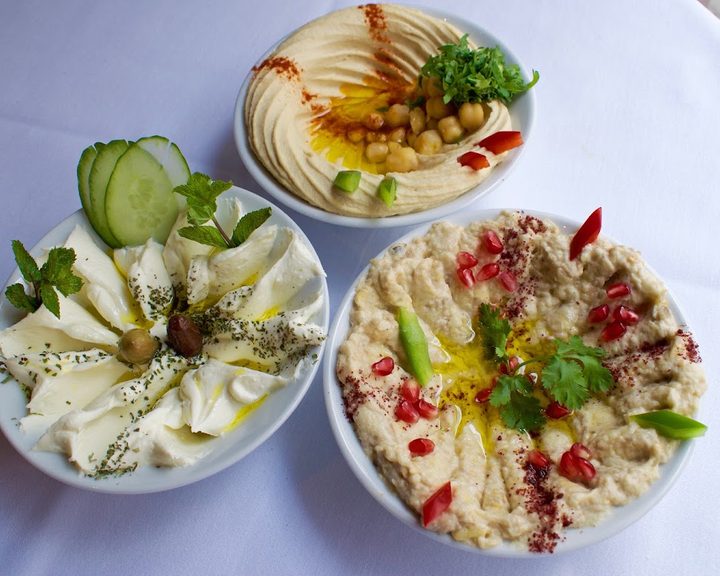 Lebanese mezze platter at Orjowan in Earl's Court