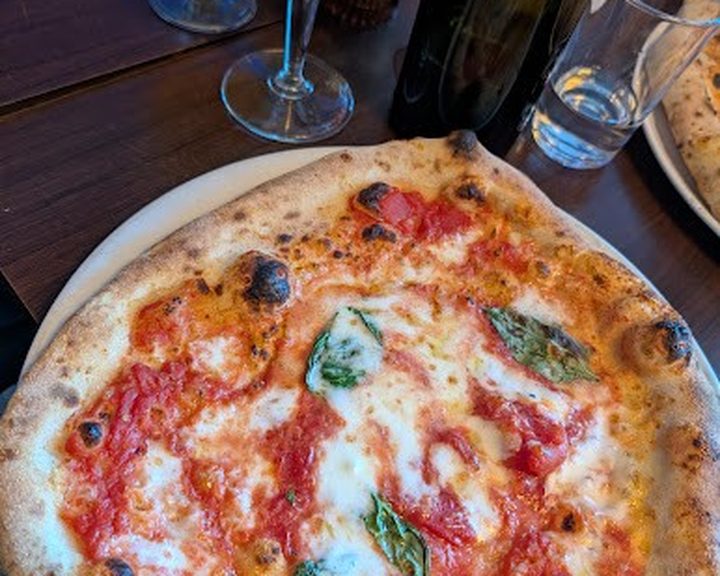 A tomato and mozzarella pizza at San Ciro's in Edinburgh