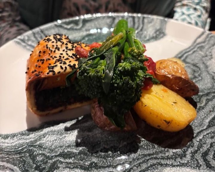 Scottish seasonal dish at Amber Restaurant beside Edinburgh Castle