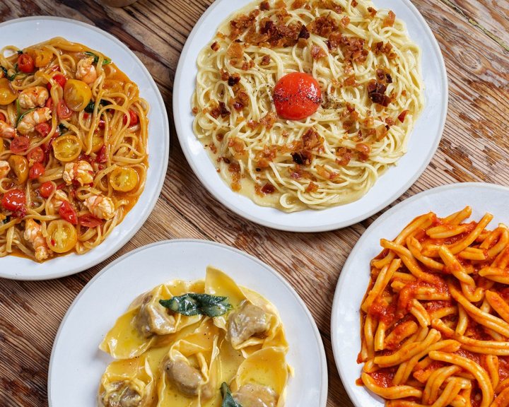 Fresh pasta dishes at Flour and Grape on Bermondsey Street