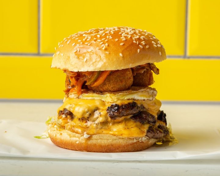 Smash burger at Good Burger on Dundee Terrace Edinburgh