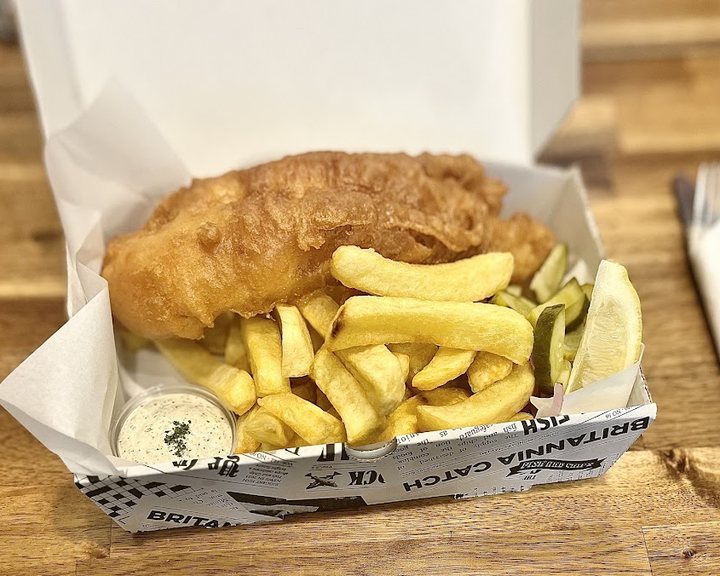 Fresh battered fish and chips at Joseph's on Tower Bridge Road