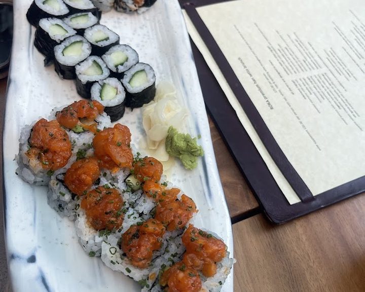Japanese robata grill dishes at ROKA Canary Wharf