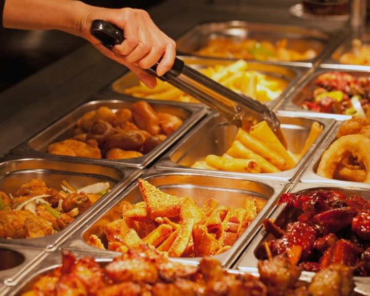Hot Chinese buffet dishes at Beijing Banquet in Sighthill